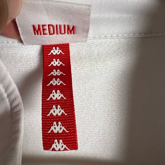 Kappa Banda Merez Men’s Red Colorblock Zip Up Track Jacket Size Small - Picture 6 of 7